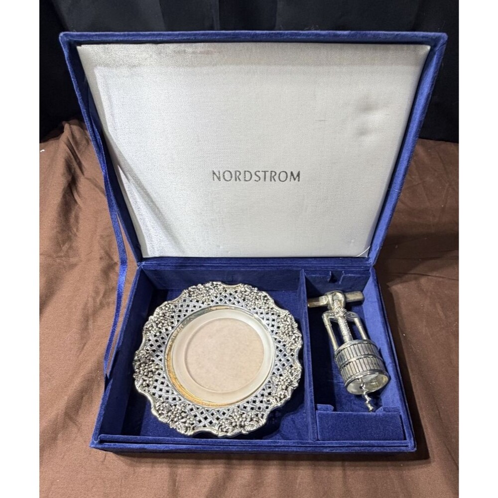 Nordstrom Wine Set Base & Bottle Opener Original Box Barware Gift